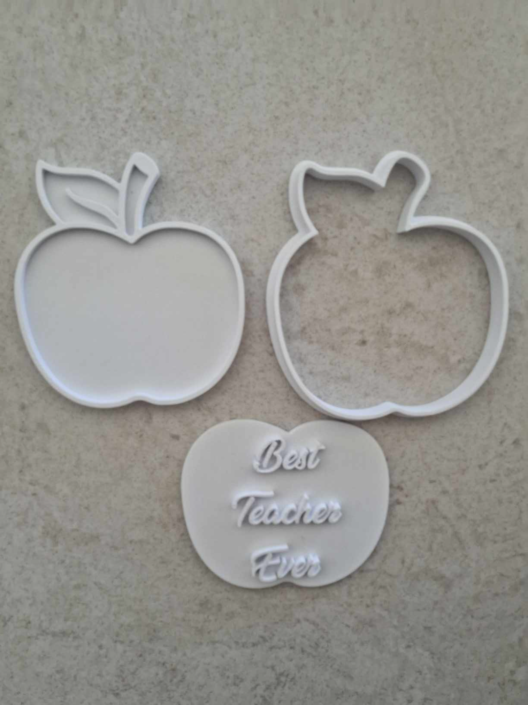 Apple Cookie Cutter and stamp
