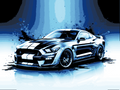 Hueforge Fan Art - Movie Car Series - Ford Mustang Shelby GT500 - Need For Speed and others