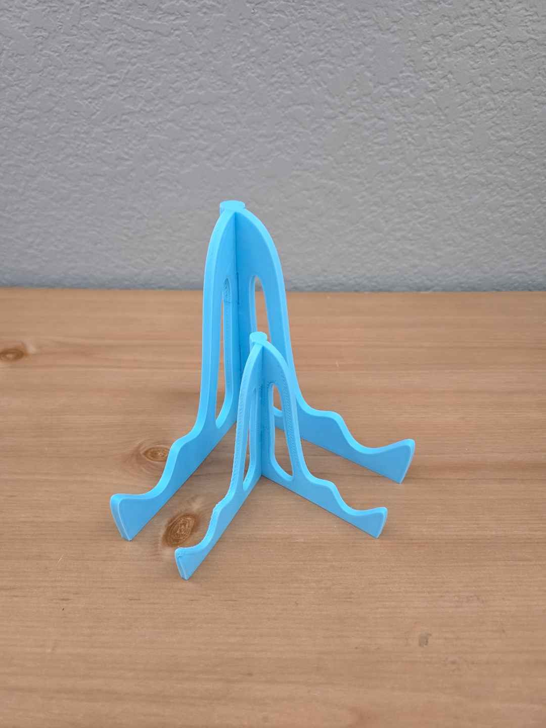 Fold out phone or picture holder