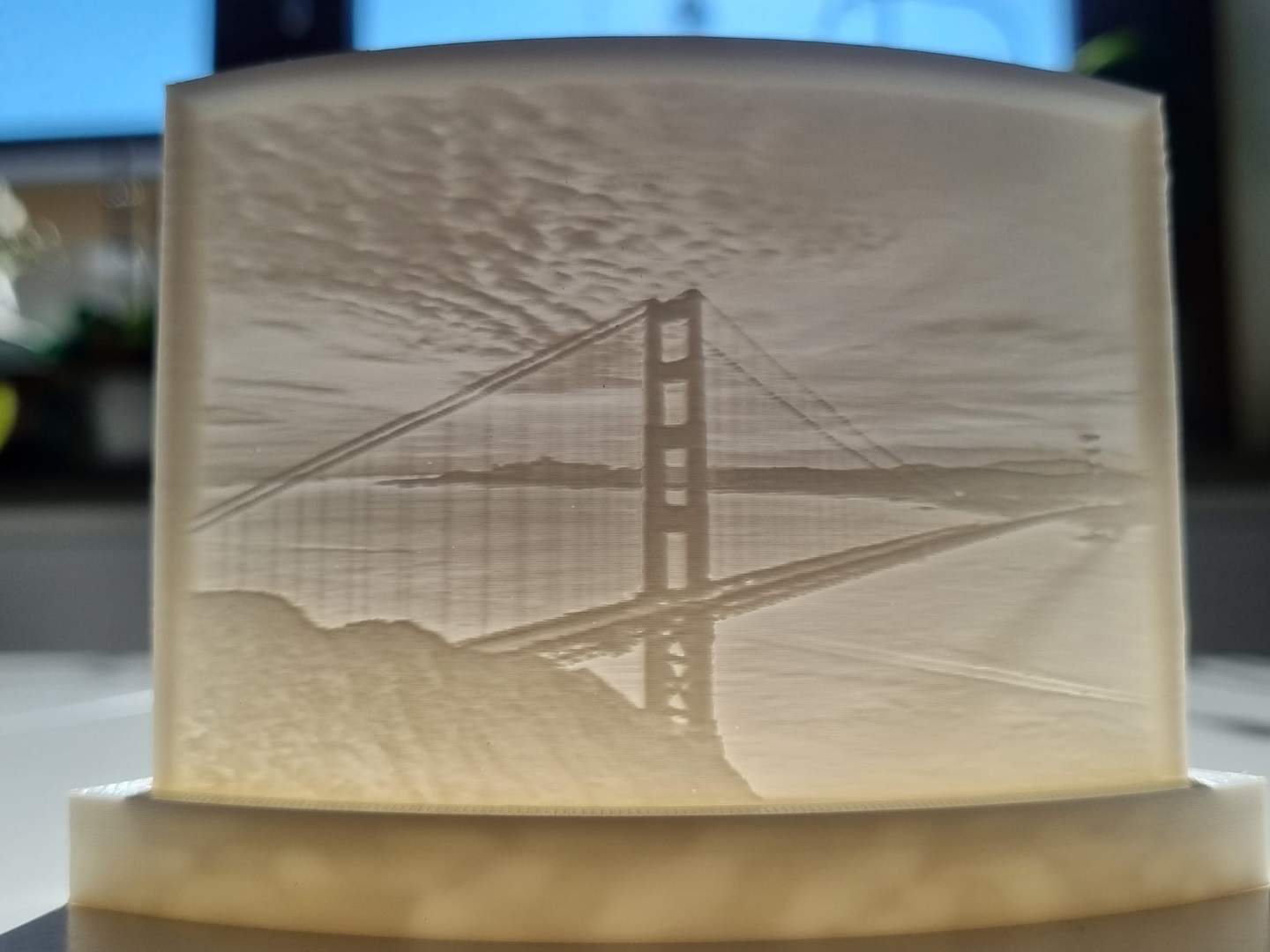 Lithophane of Golden Bridge