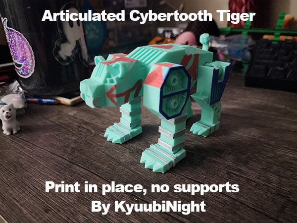 Cybertooth Tiger (Articulated robot sabertooth tiger)