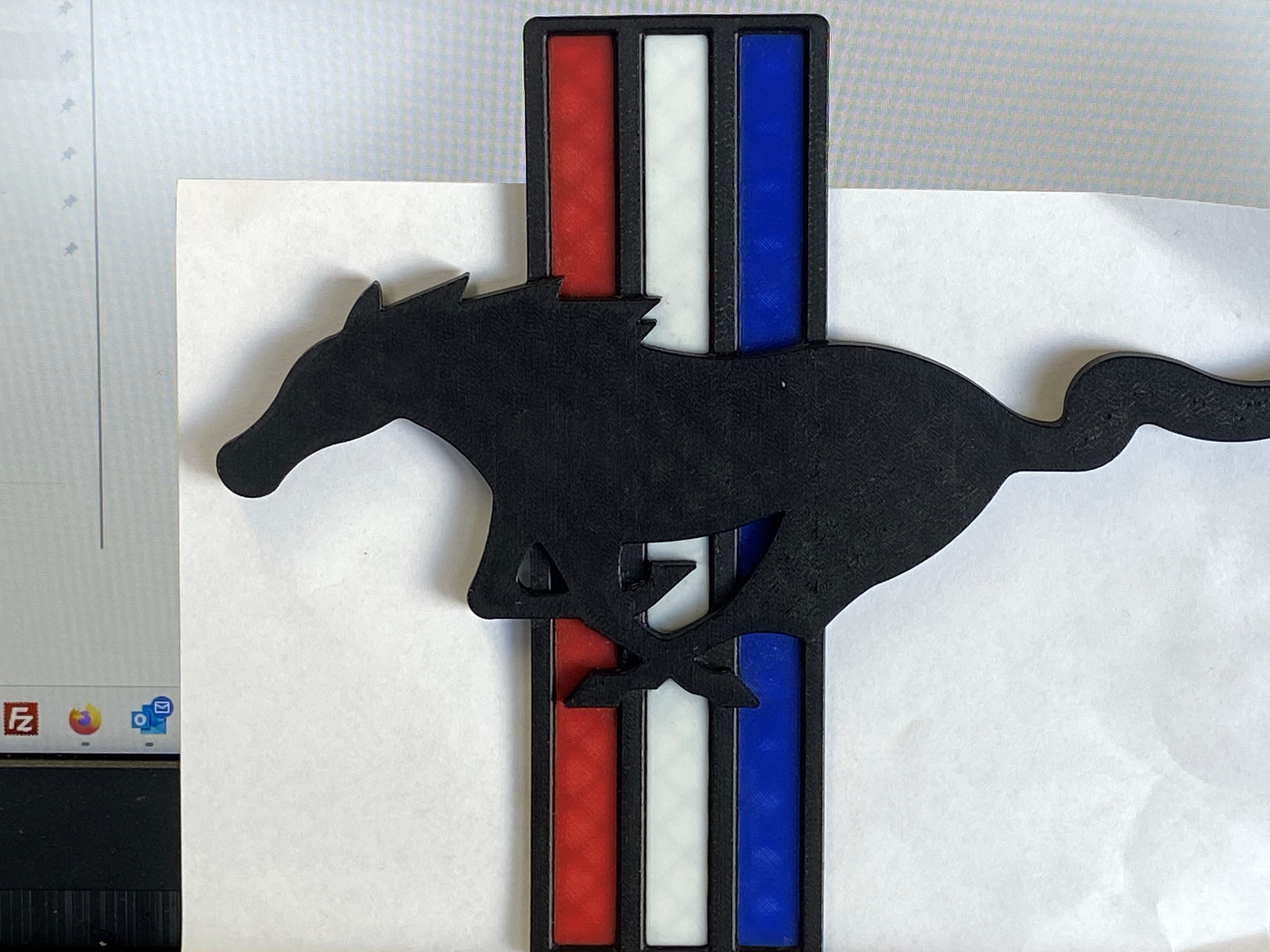 Ford Mustang Logo, multi-colored