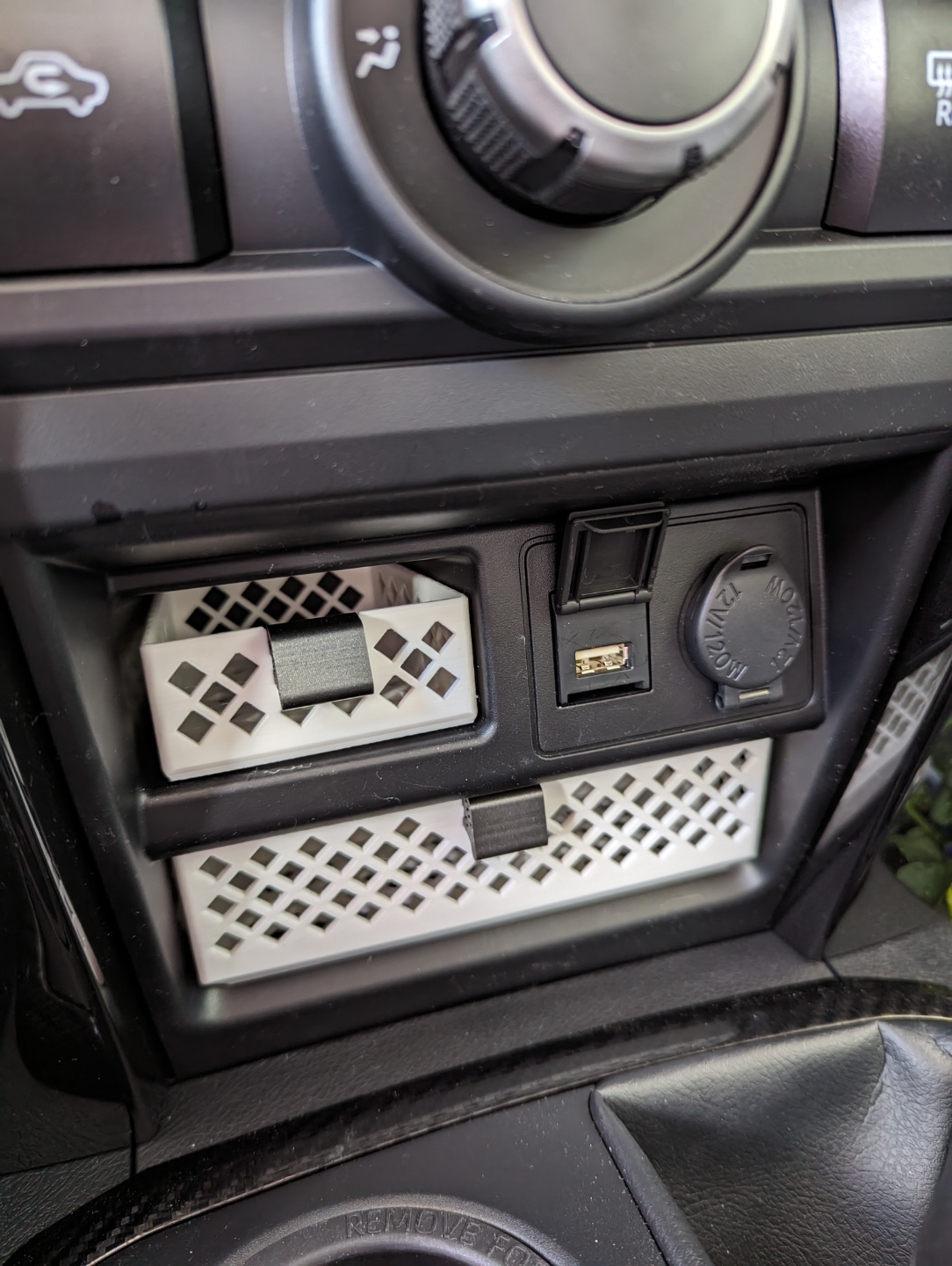 2024 Toyota 4Runner cubby drawers with handles.