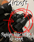 Airsoft Flashlight Holder for R.I.S.