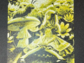 Hueforge Alice & caterpillar in a hue of yellow