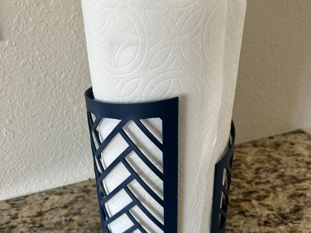 Weighted paper towel holder