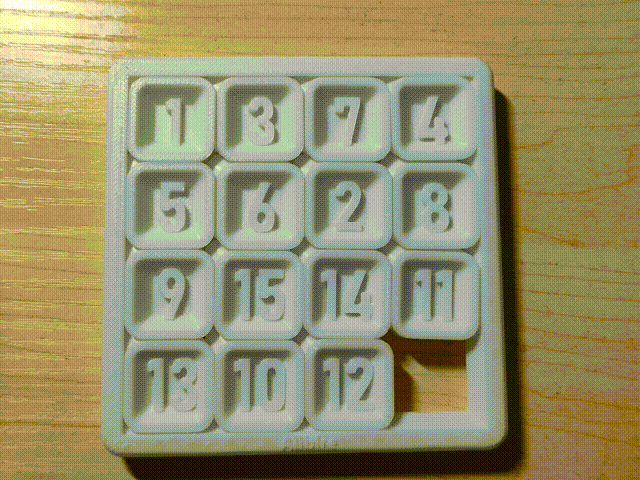 数字华容道-益智小玩具 4×4 数字解谜