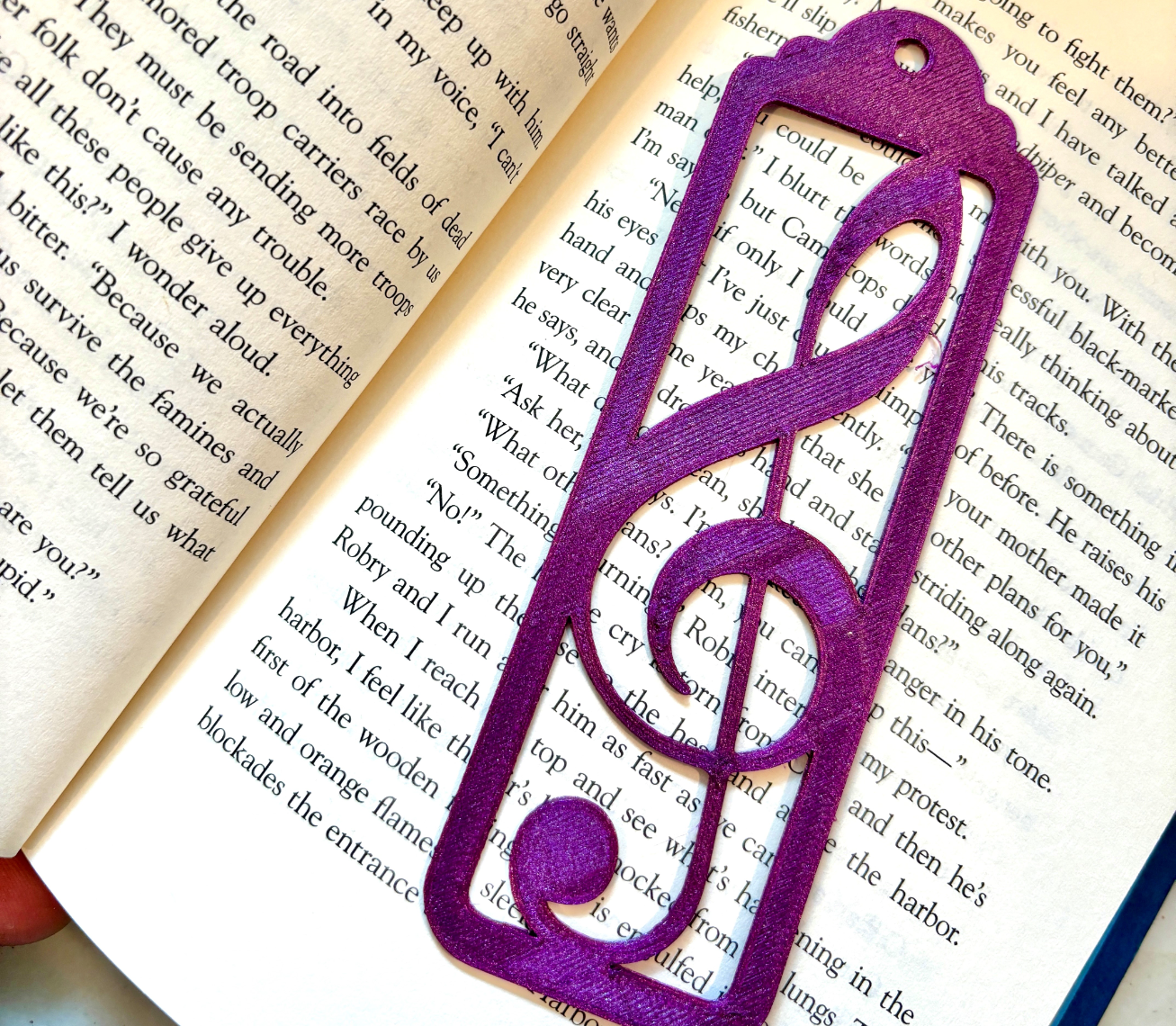 Treble Clef Bookmark