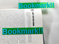 Customizable Text Bookmark with Raised Letters
