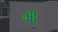 Number tiles with hole for magnet