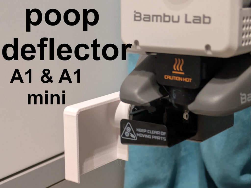 Poop filament deflector for A1 and A1 mini