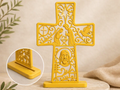 Cruz Decorativa Religiosa(Jesus) - Base Encaixável