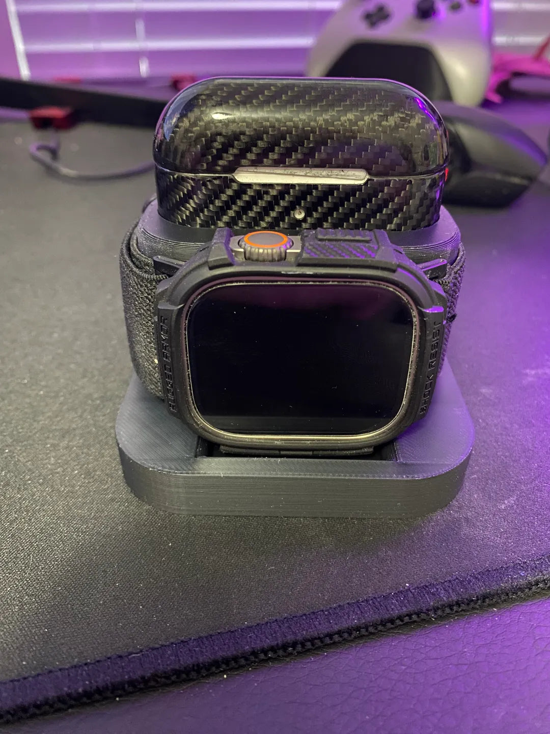 AirPod and Apple Watch ultra Stand