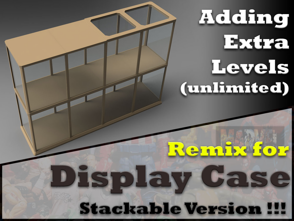 Top Level Addon for Stackable Display Case