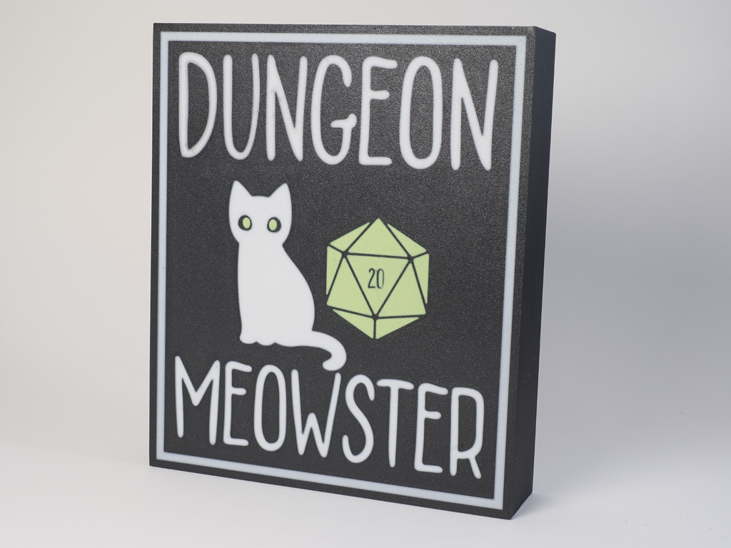 Dungeon Meowster LED Light Box