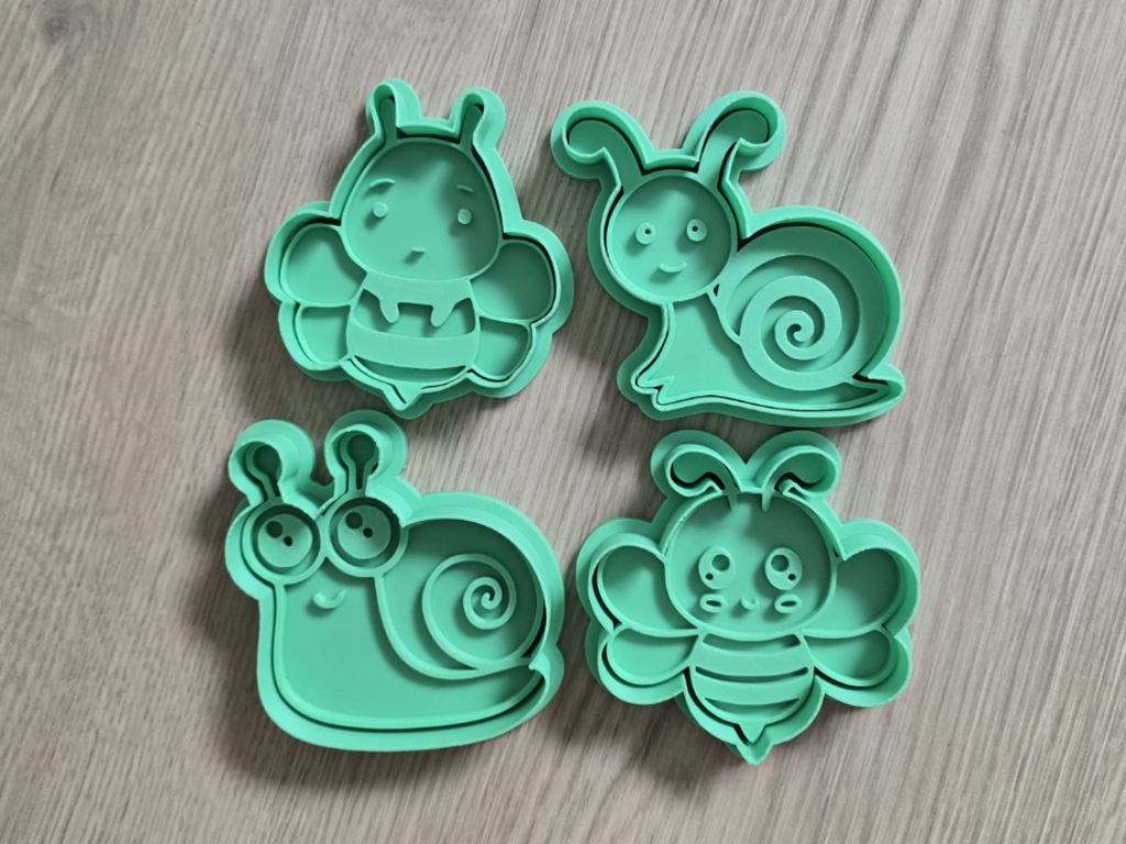 Cute Insect Bugs Bee Snail Cookie Cutter Playdoh