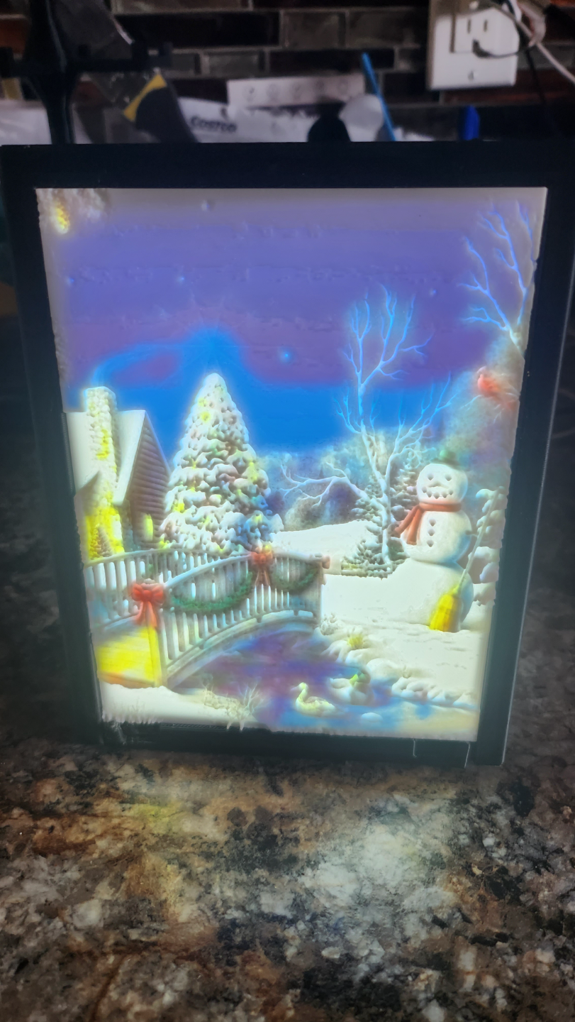 Winter Scene lithophane