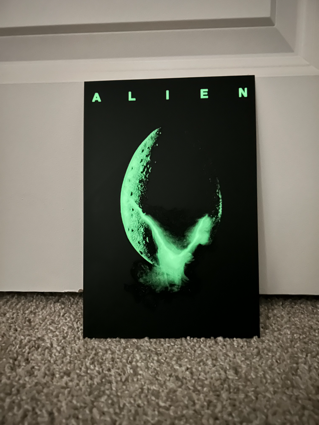 Alien Poster Glowing Egg
