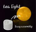 Moon with tea light, easy print