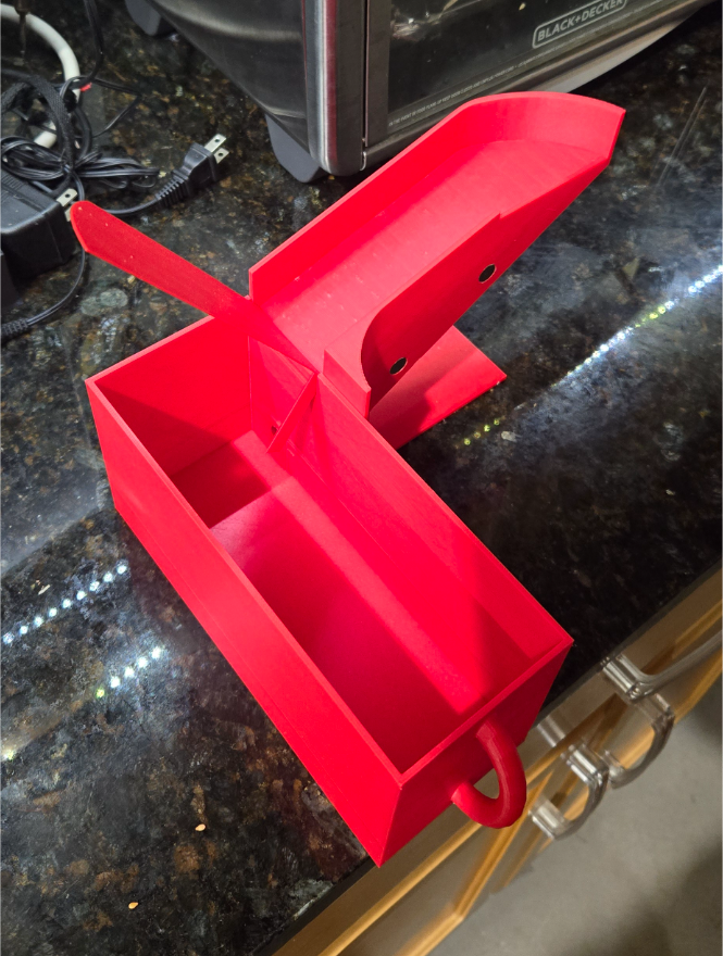 Easy clean purge bucket with Magnet support