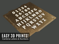 Alphabet Letters & Numbers - Cambria