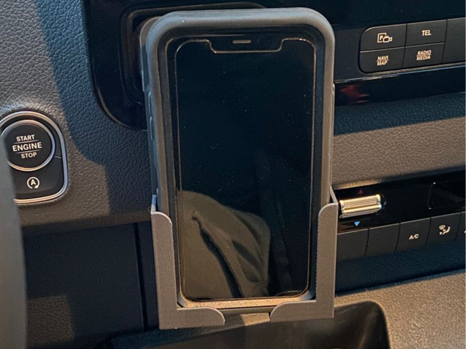 mercedes sprinter otterbox phone holder