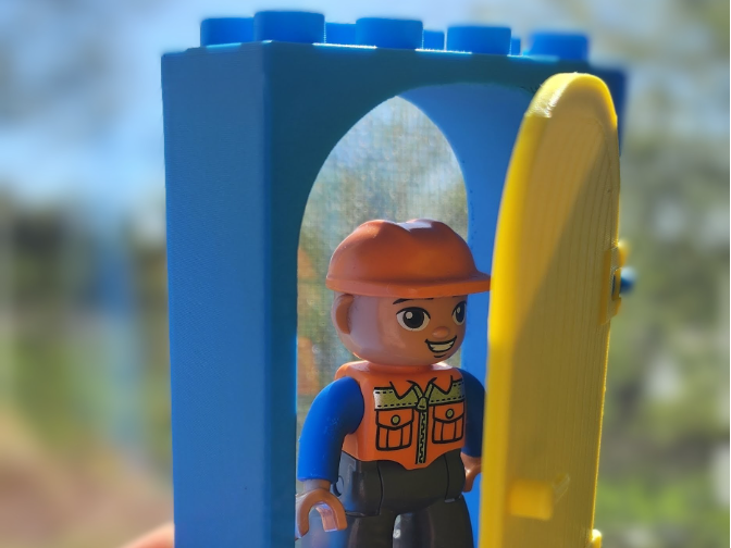 Brick Duplo Doors