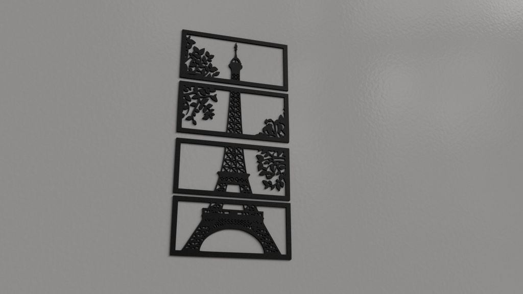 Eiffel Tower 2D wall art