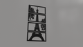Eiffel Tower 2D wall art