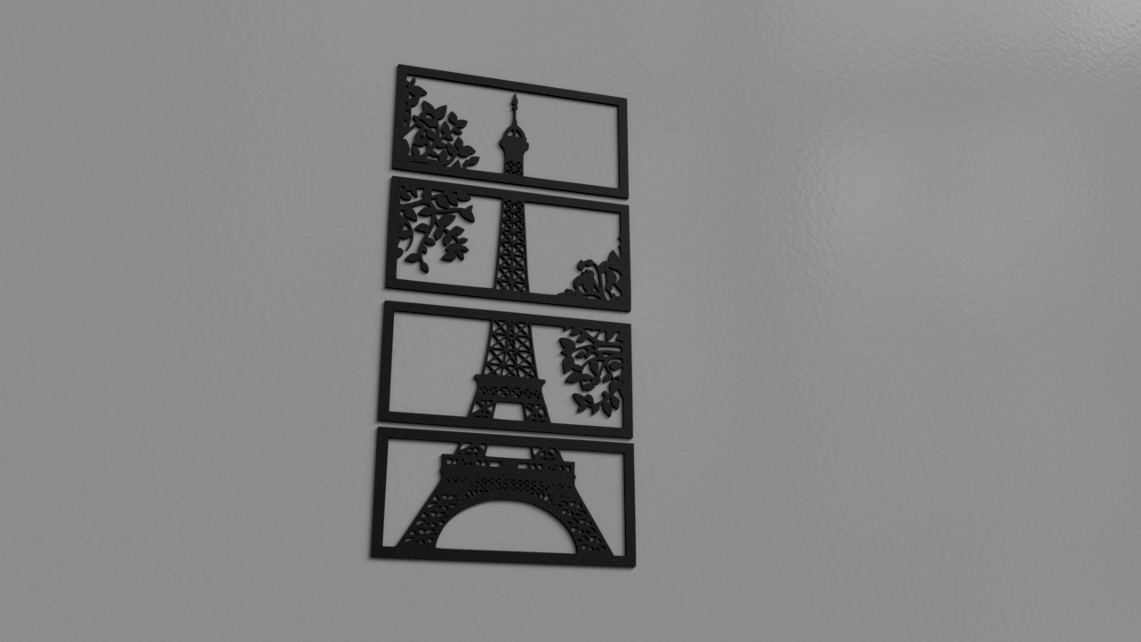 Eiffel Tower 2D wall art