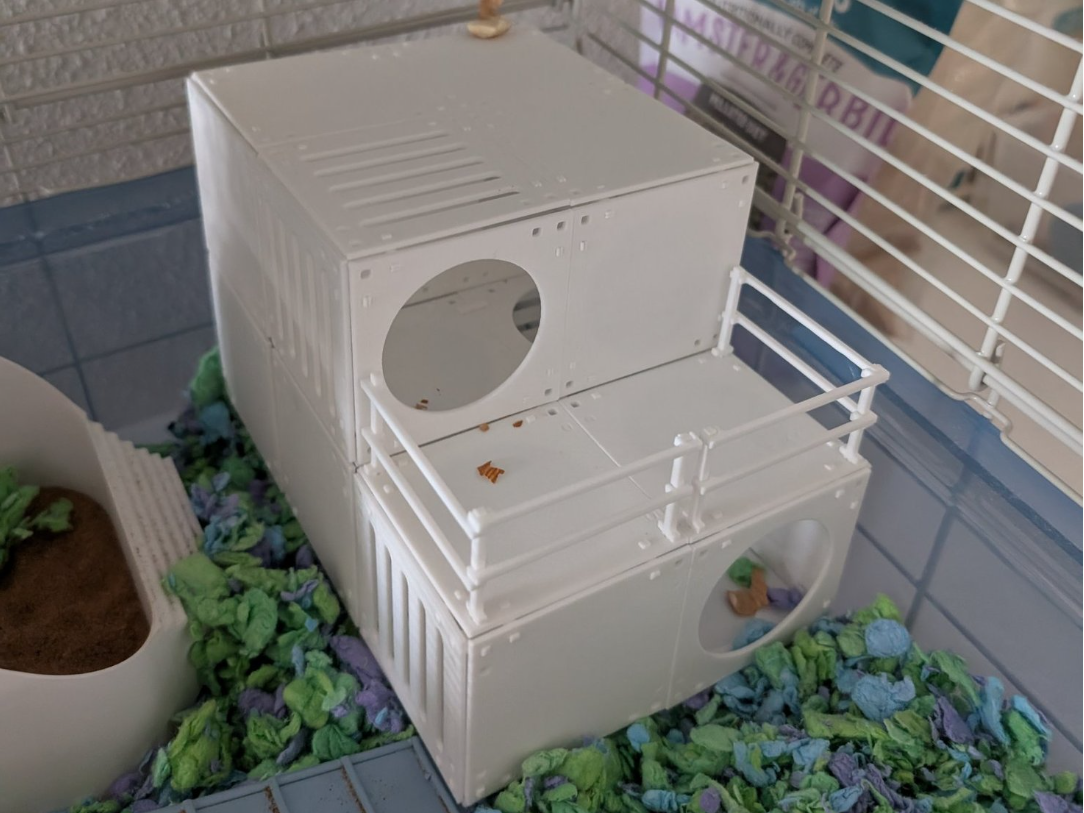 Modular Hamster Habitat – Stackable Cube System V0
