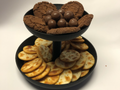 Two tiered cake and snack stand, serving stand