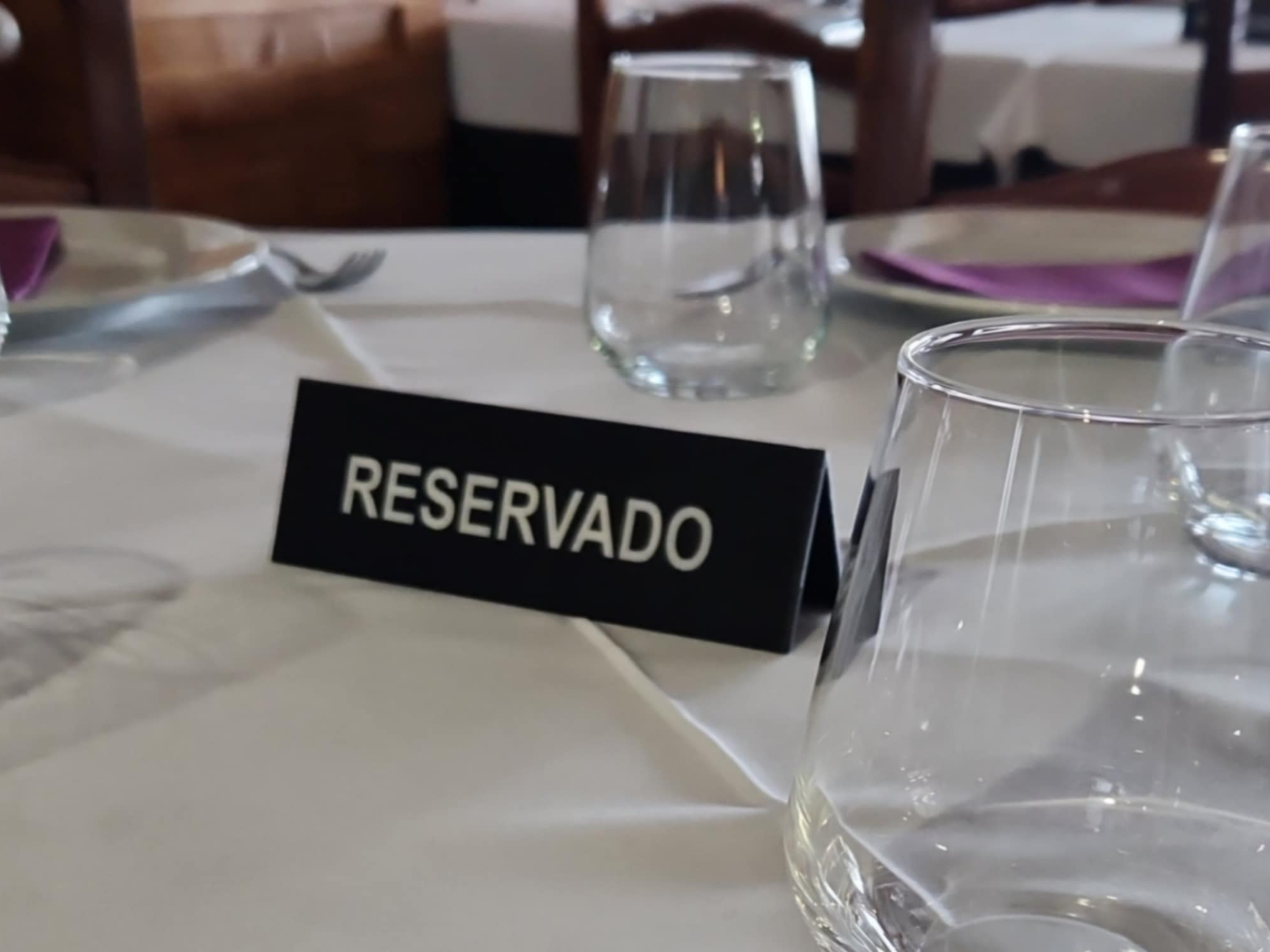 dinner reserved plate