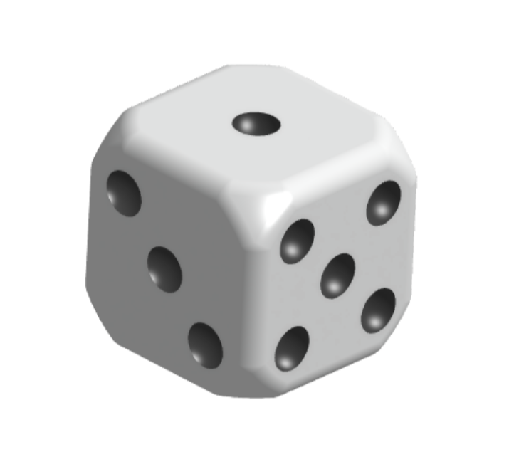 Dice 16mm Rounded Corners (6 Sides)