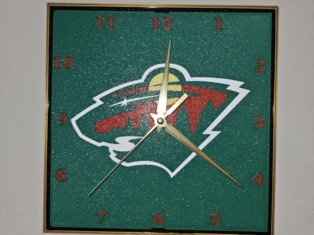 Minnesota Wild Clock Face
