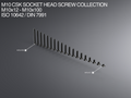 M10 CSK Socket Head Screw Collection M10x12-x100