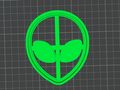 Alien Head Cookie Imprint Cutter