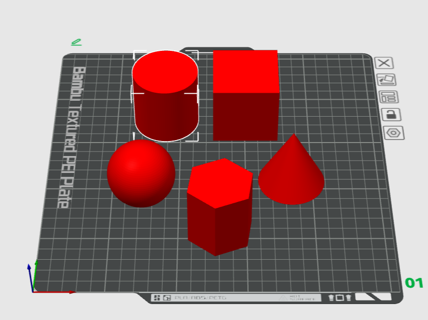 Geometric Shapes - Ball/cube/cylinder/cone/prism
