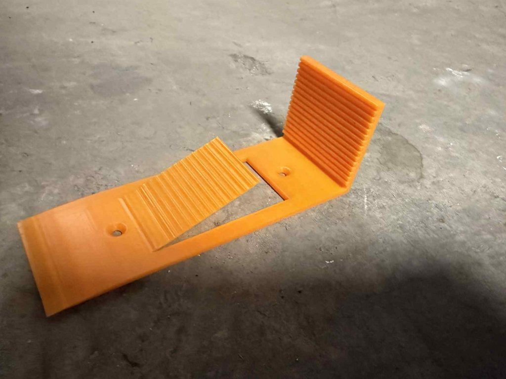 Door stop with step