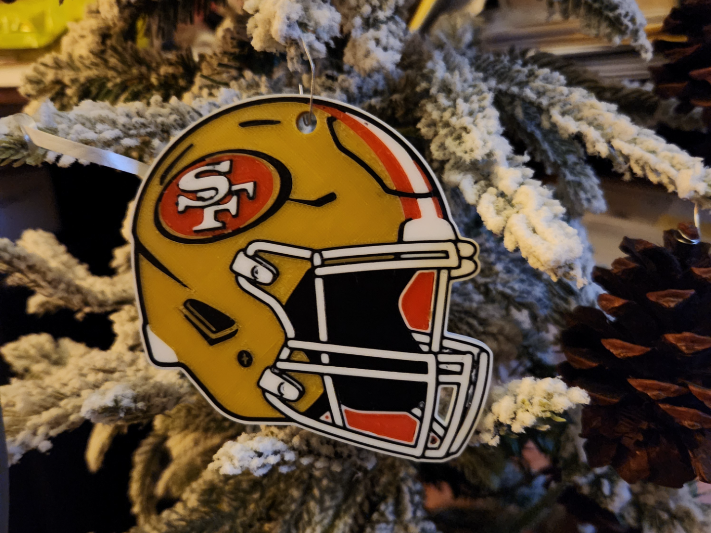 49ers helmet ornament