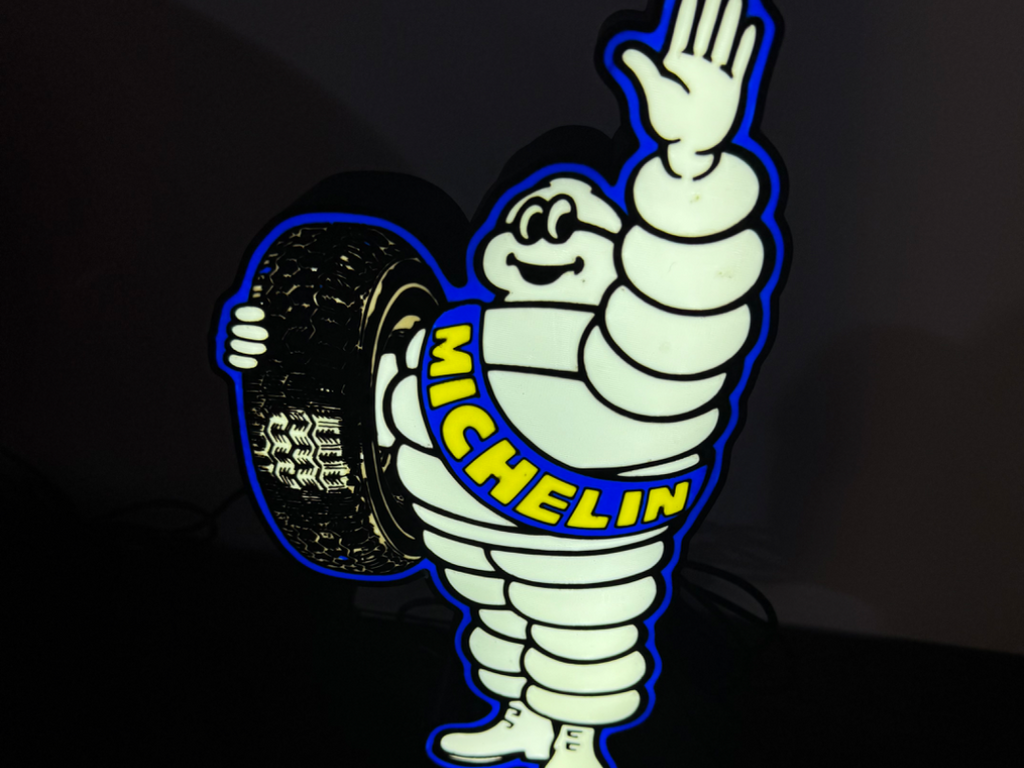 Michelin Man - Light up Tall Sign