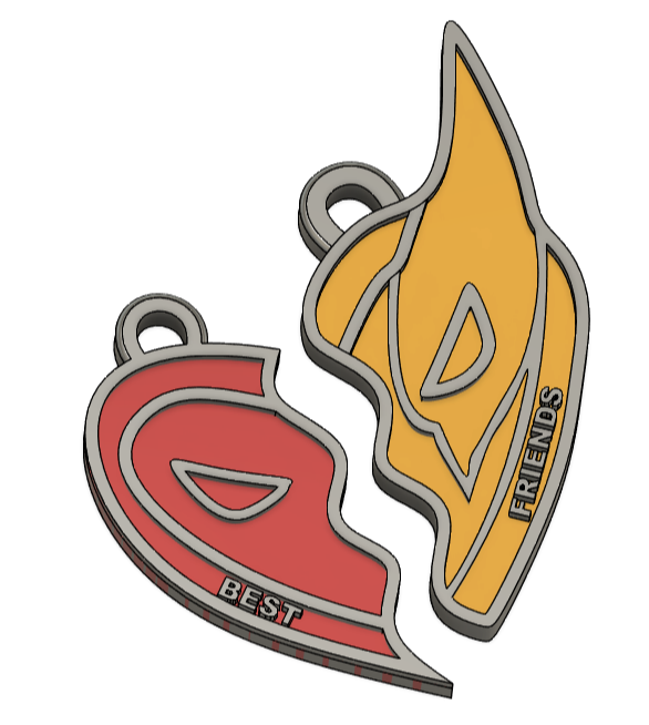 Deathpool and Volverine pendant