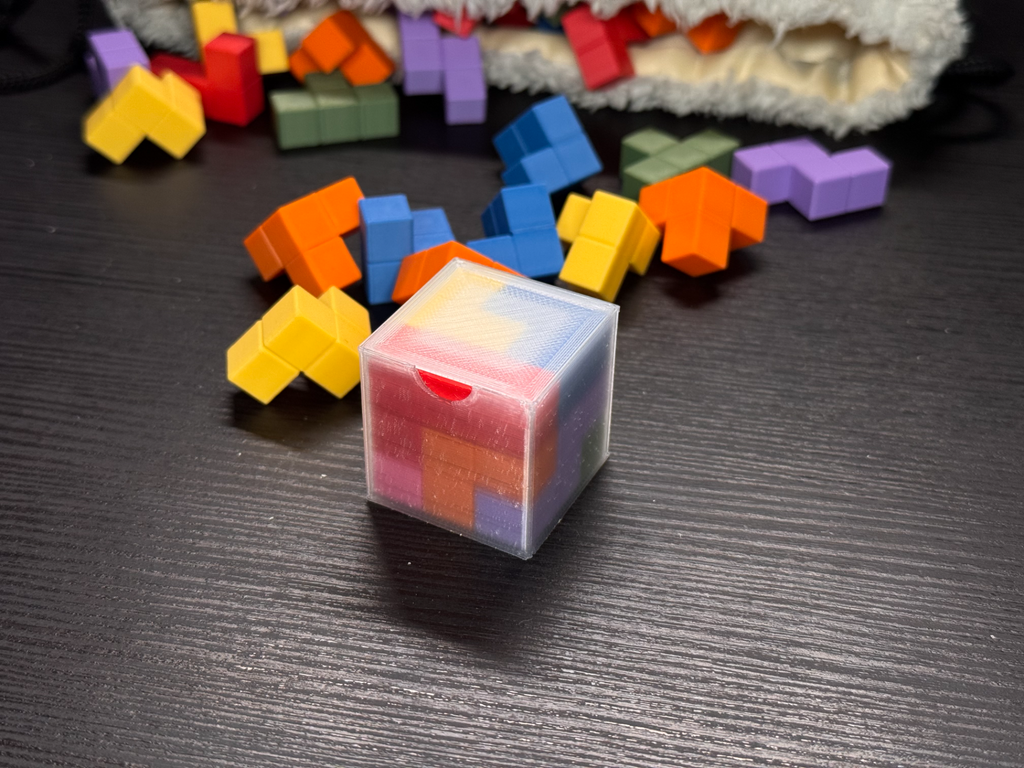 Cube Puzzle Container