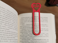 Heart paperclip. Bookmarks