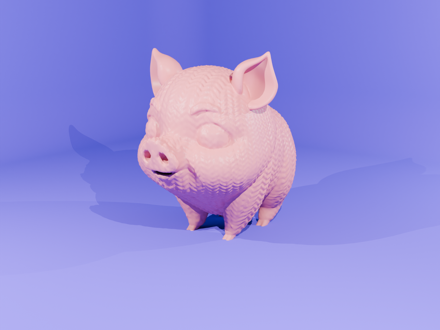 knitted pig