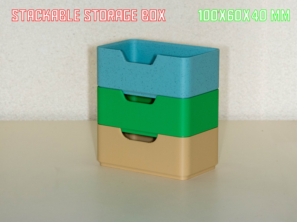 stackable storage box 100x60x40