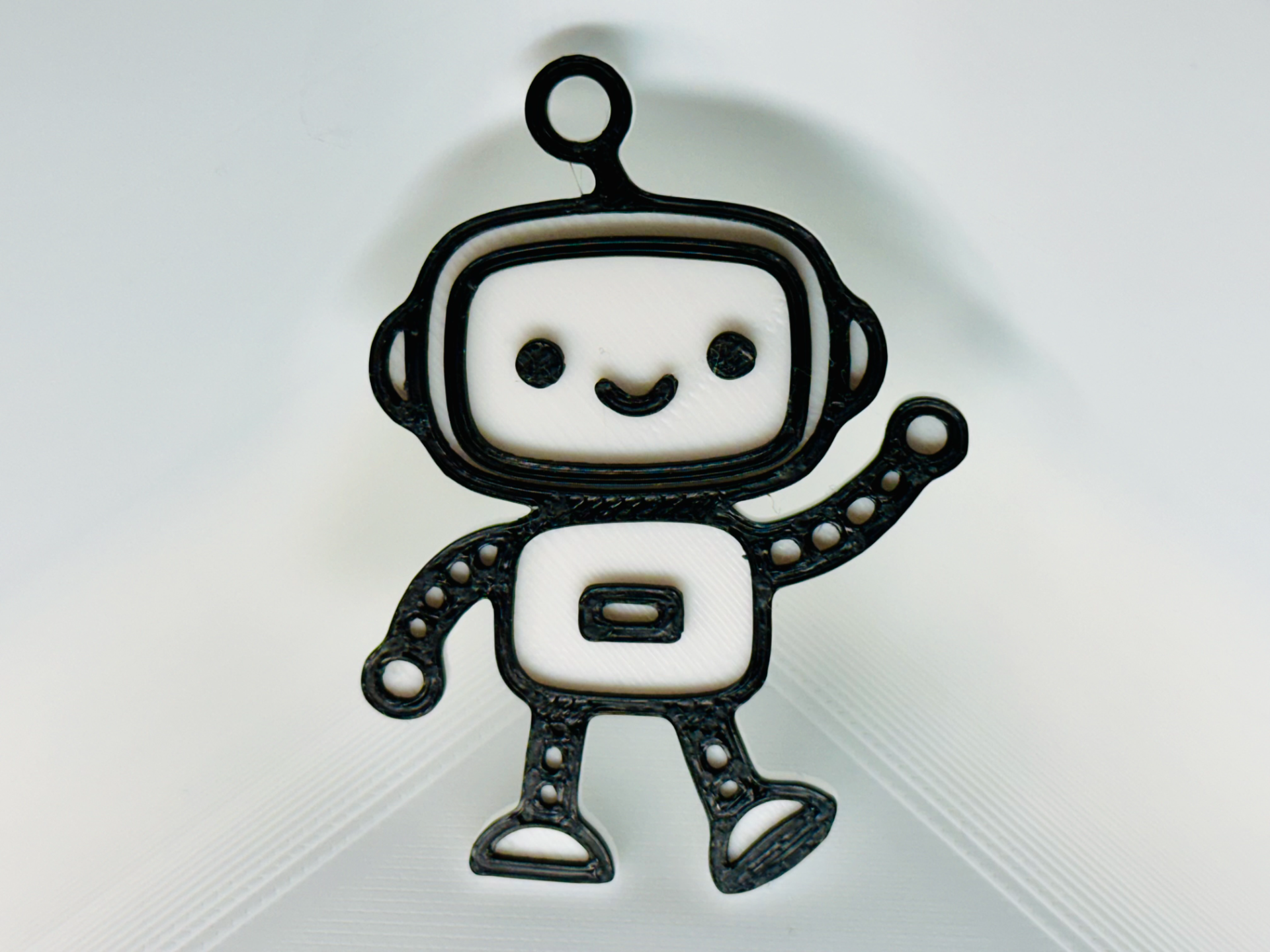 Waving Robot Keychain