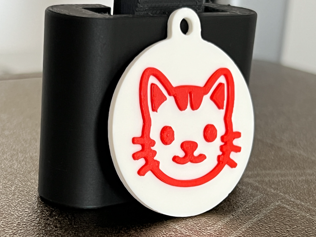 Kitty Stamp Keychain
