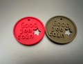 Good job coin solid words with hole at top to add it as a chain for backpacks for multiple coins