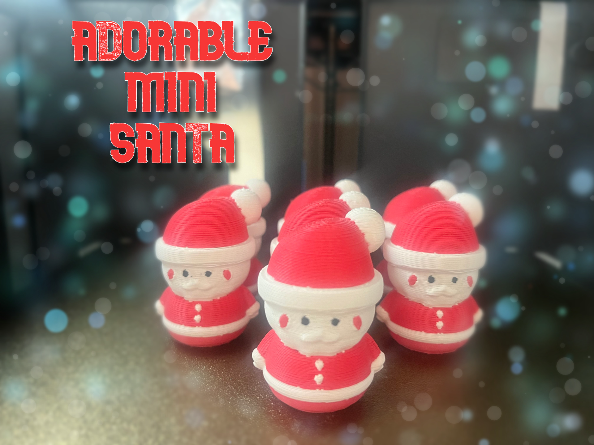 Christmas mini Santa AMS ready No supports